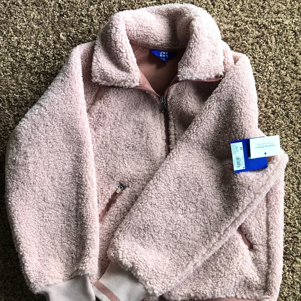 Joy Lab Fuzzy Teddy Jacket